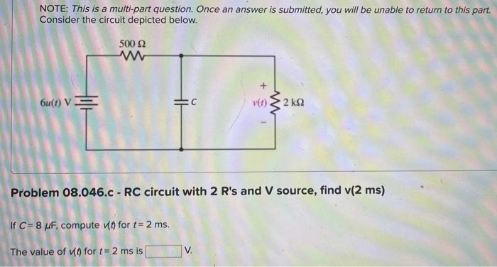 Note This Is A Multi Part Question Once An Answer Is Submitted You Will Be Unable To Return To This Part Consider Th 3