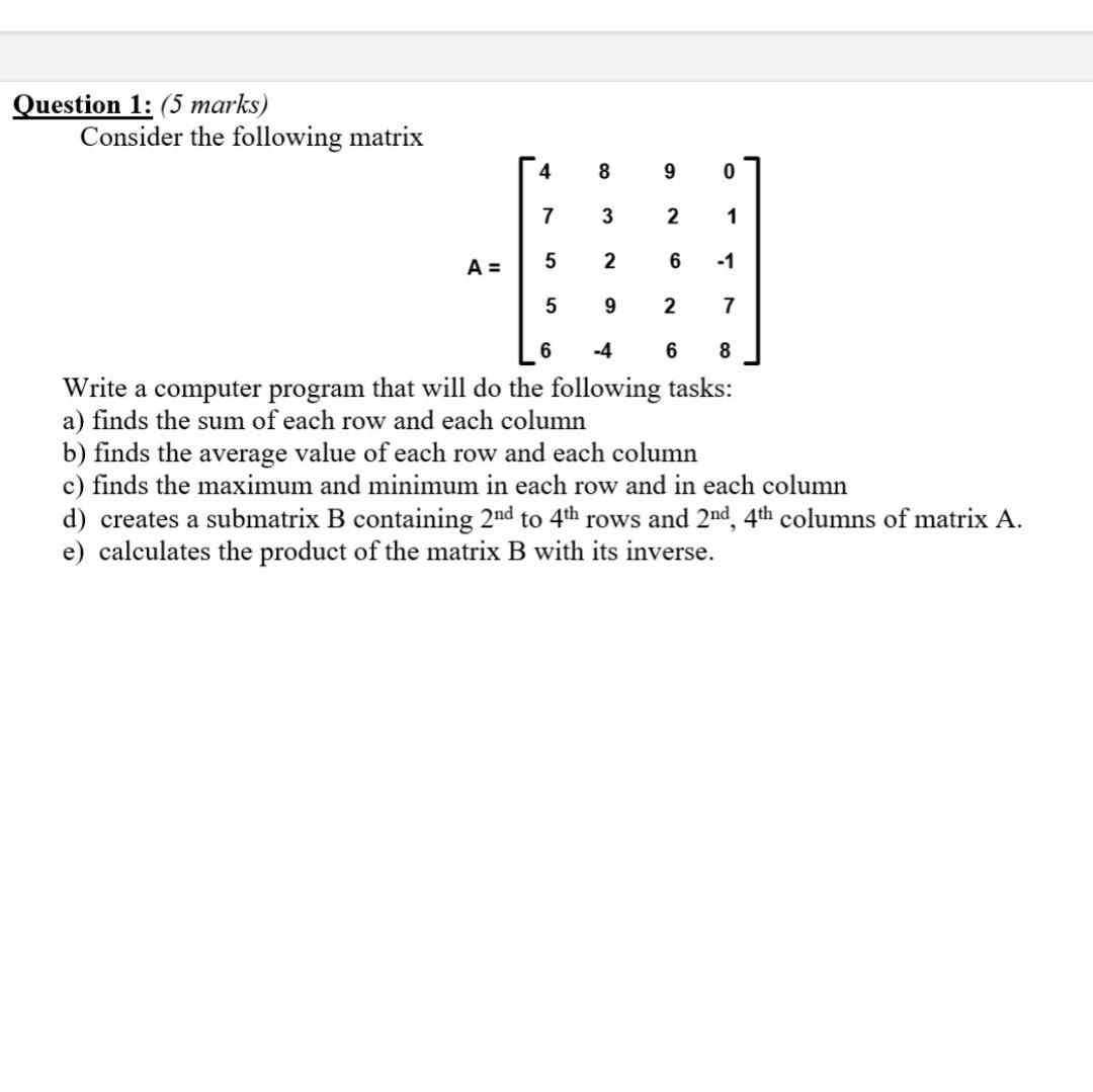 Q3 Use Matlab 1