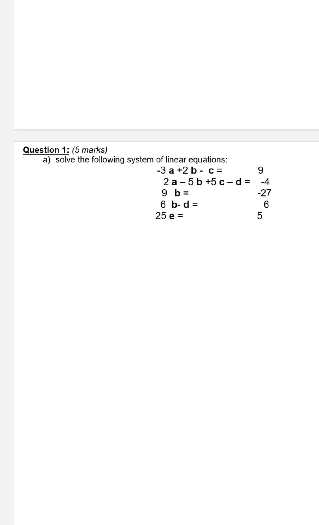 Q7 Use Matlab 1