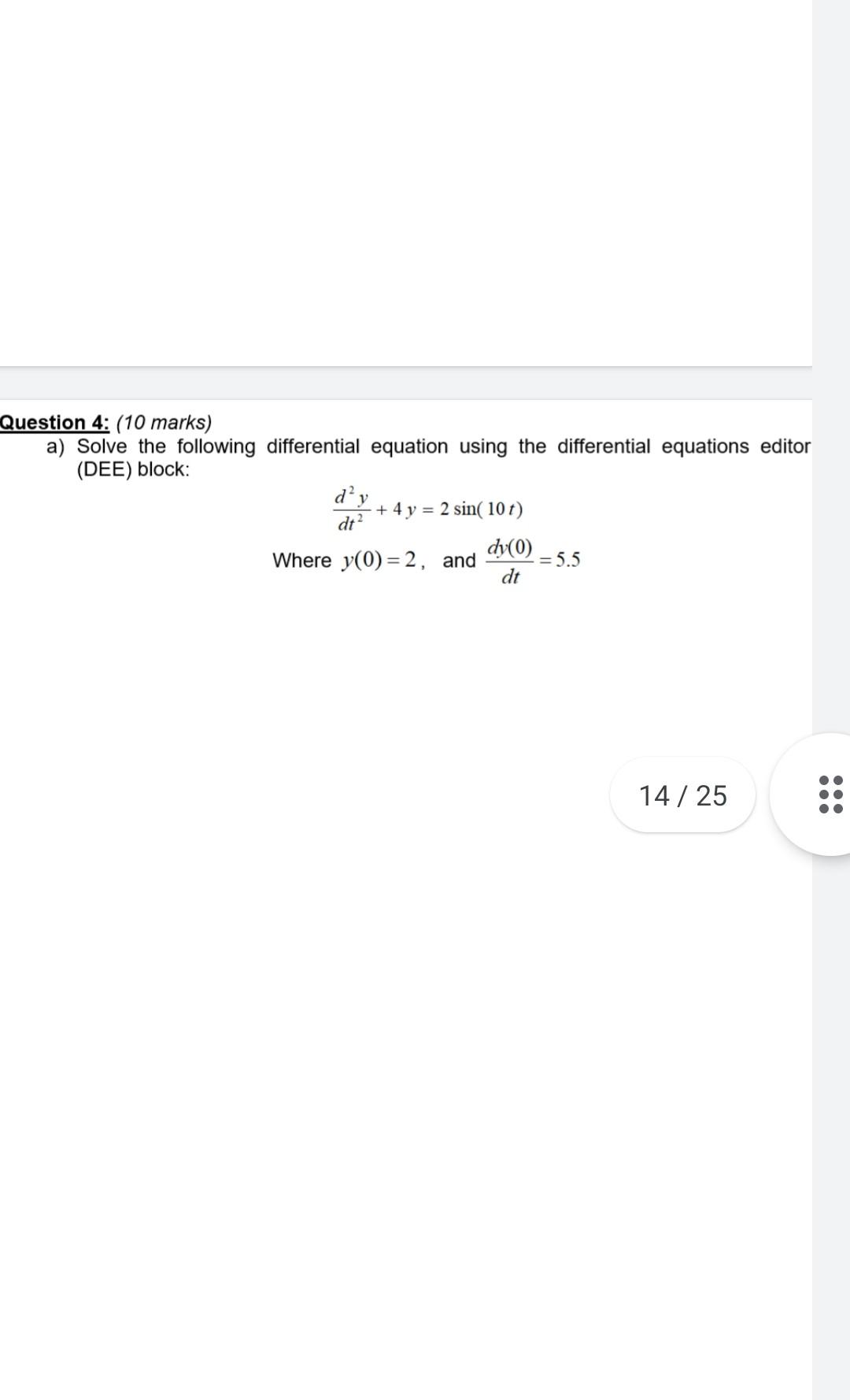 Q13 Please Solve All Of This Question Using Matlab Program 1