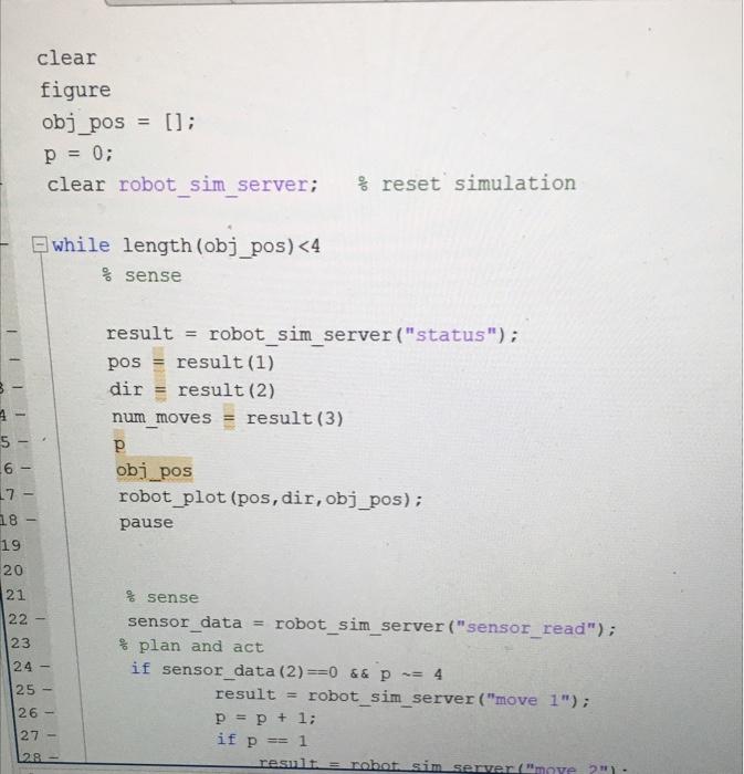 I M Missing The 6 To Complete The 4 Objects My Obstacle On Tbe Robot Sim Server M Is Obstacle 1 5 6 11 5