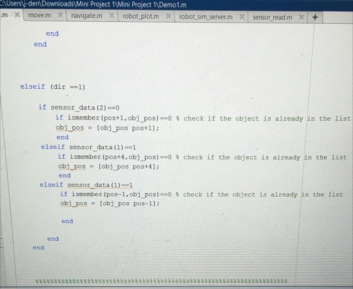 I M Missing The 6 To Complete The 4 Objects My Obstacle On Tbe Robot Sim Server M Is Obstacle 1 5 6 11 7