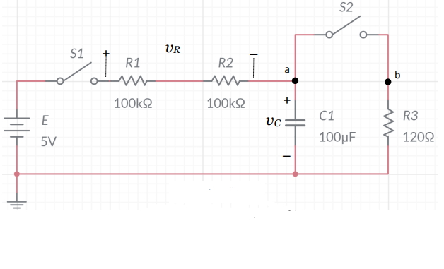 Calculate The Voltage Across The Capacitor Is There A Reading Why S1 And S2 Opened 1