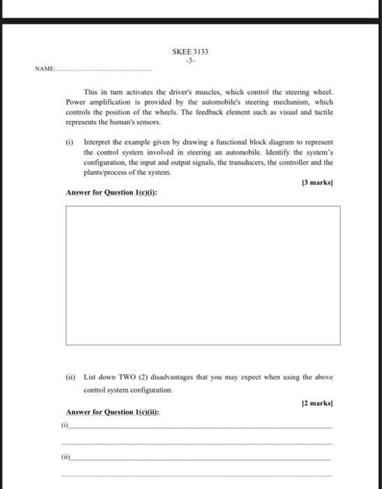 Back Name 0 I Question I A A Transfer Function Of A Power Control System Is Given As X S 10 Y S 45 7 Answer 4