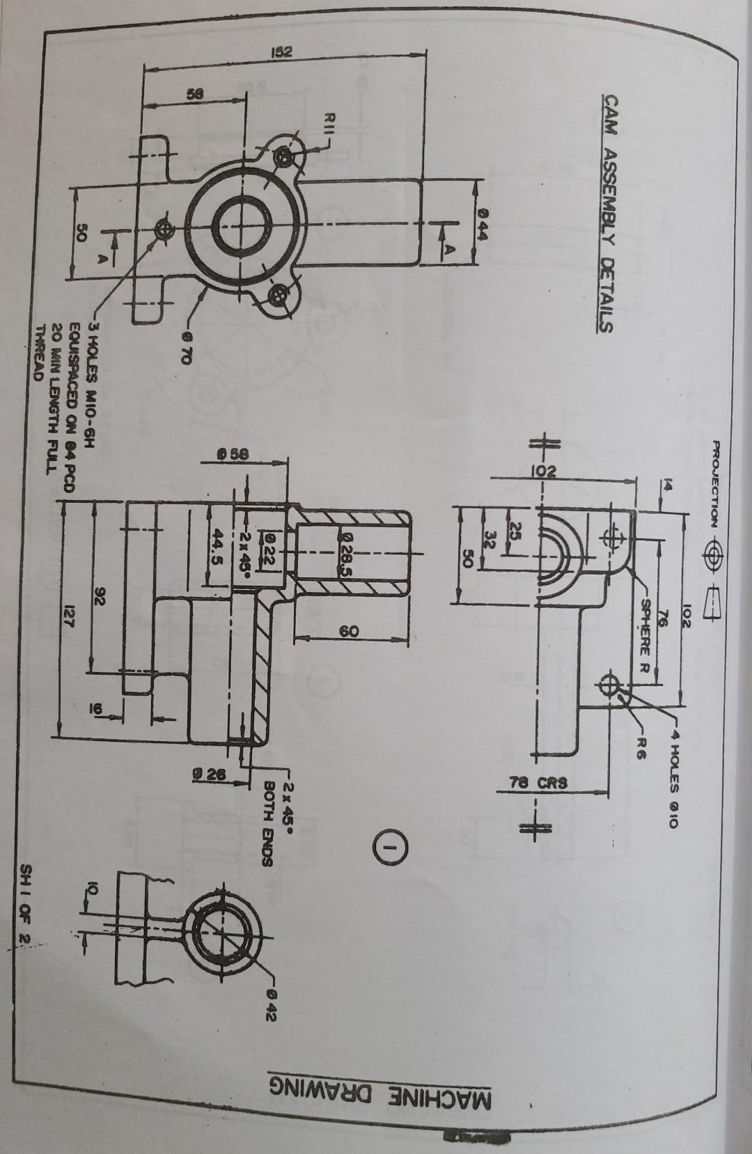 Cam Assembly The Cam Assembly Shown On Pages 265 And 266 Consists Of The Following Details A Cast Iron Body Item 1 A 3