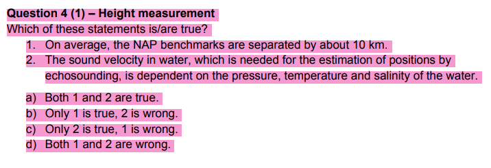 Question 4 1 Height Measurement Which Of These Statements Is Are True 1 On Average The Nap Benchmarks Are Separat 1