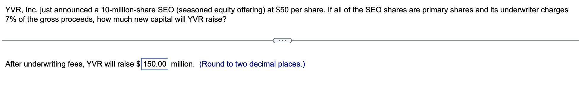 Yvr Inc Just Announced A 10 Million Share Seo Seasoned Equity Offering At 50 Per Share If All Of The Seo Shares Ar 1