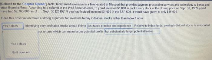 Related To The Chapter Opener Jack Henry And Associates Is A Firm Located In Missouri That Provides Payment Processing 1