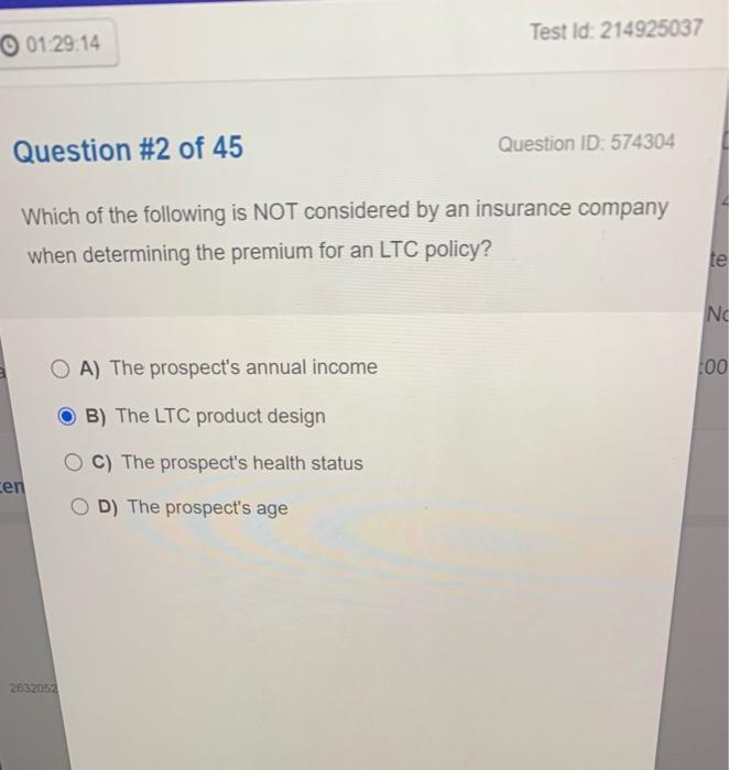 En Question 1 Of 45 What Exists Between Two States When A Person With A Partnership Policy Can Move To Another State Af 3