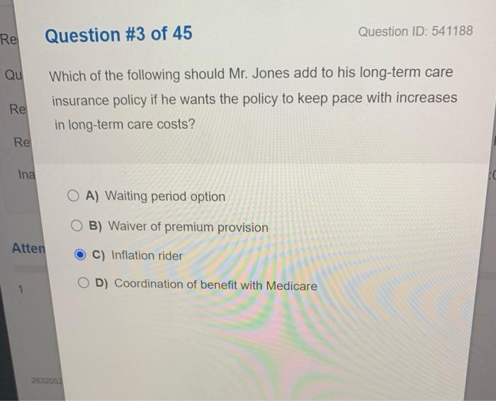 En Question 1 Of 45 What Exists Between Two States When A Person With A Partnership Policy Can Move To Another State Af 6