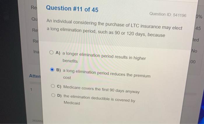 En Question 1 Of 45 What Exists Between Two States When A Person With A Partnership Policy Can Move To Another State Af 8