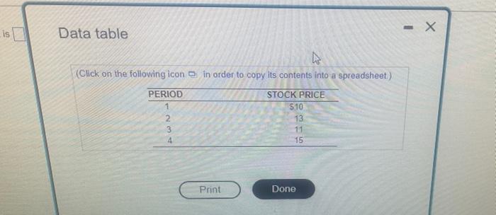 Holding Period Returns From The Price Data In The Popup Window Compute The Holding Period Returns For Periods 2 Throu 2