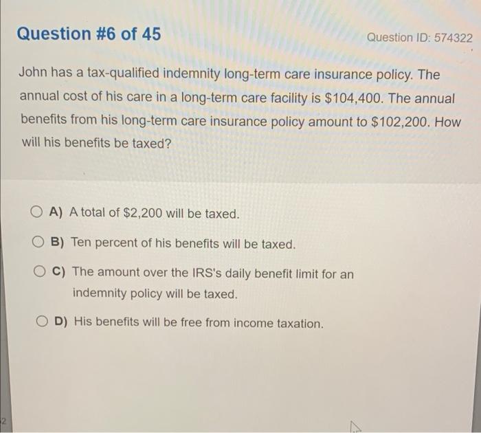 A Retiree With A Total Monthly Income Of 300 And Assets Of Less Than 3 000 Would Be Oa Not A Likely Prospect For Ltc 2
