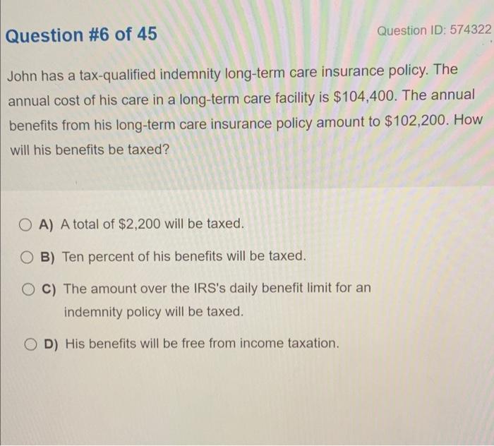 A Retiree With A Total Monthly Income Of 300 And Assets Of Less Than 3 000 Would Be Oa Not A Likely Prospect For Ltc 3