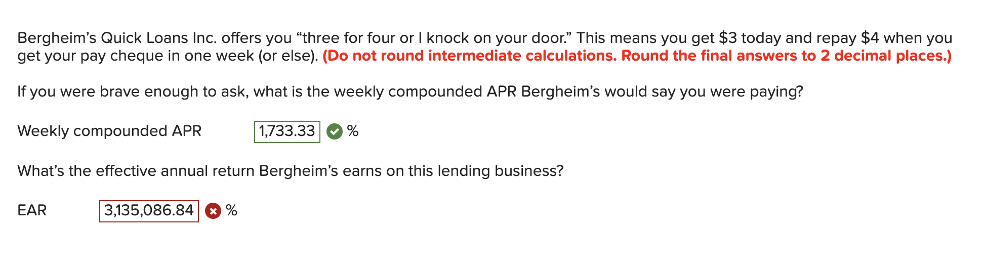 Bergheim S Quick Loans Inc Offers You Three For Four Or I Knock On Your Door This Means You Get 3 Today And Repay 1