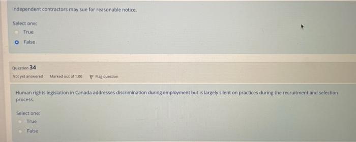 The Duty To Accommodate Applies To All Grounds Of Discrimination Select One True False Previous Page Next Page If An 3