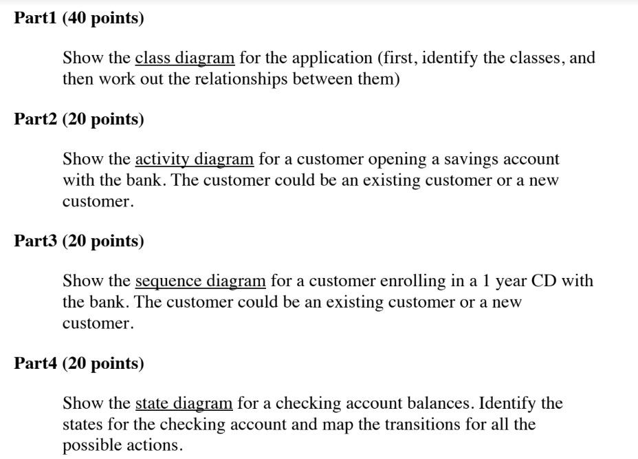 Need Help Drawing The Class Activity Sequence And State Diagram Thank You 2