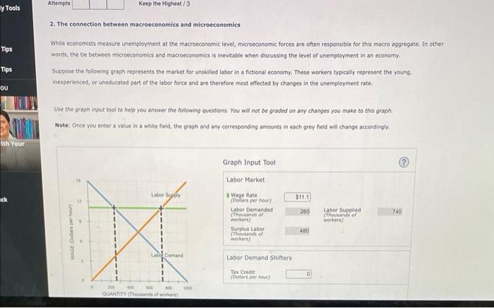 Y Tools Tips Tips Ou Ith Your Attempts Keep The Highest 3 2 The Connection Between Macroeconomics And Microeconomics Wh 1