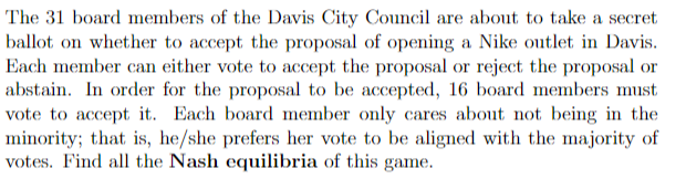 The 31 Board Members Of The Davis City Council Are About To Take A Secret Ballot On Whether To Accept The Proposal Of Op 1