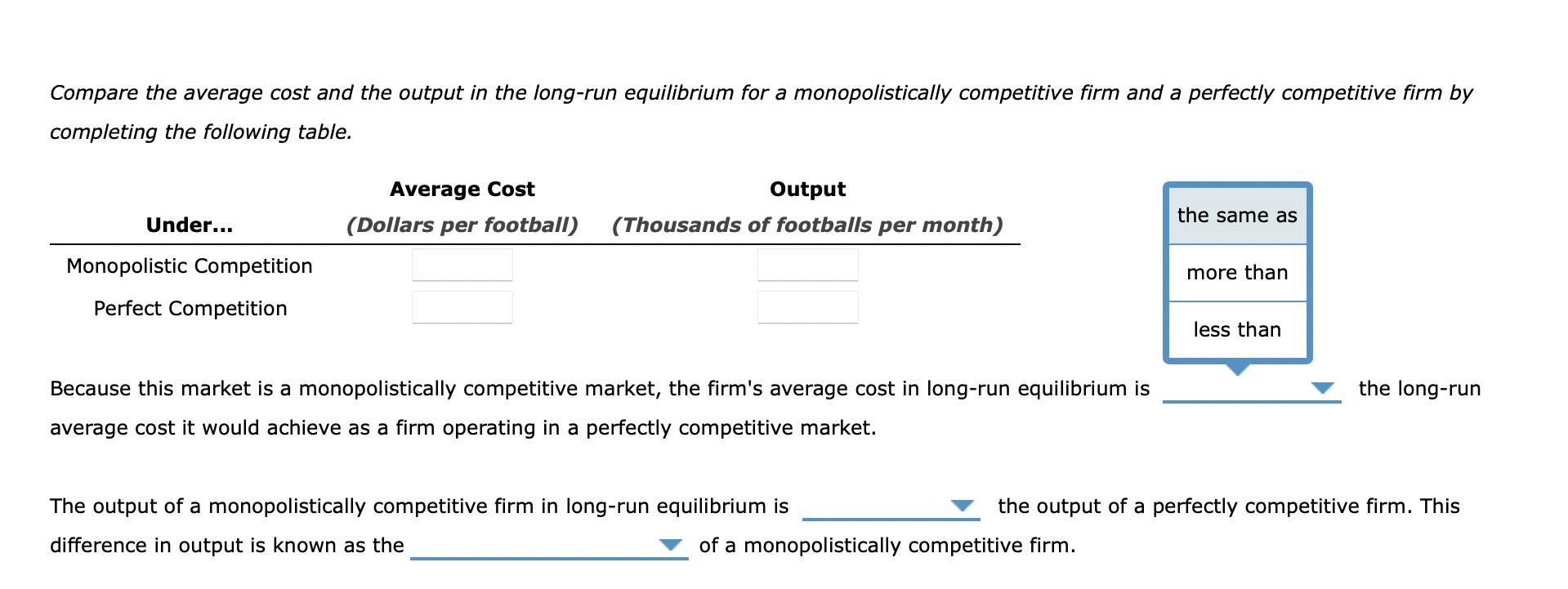 Suppose That A Firm Produces Footballs In A Monopolistically Competitive Market The Following Graph Shows Its Demand Cu 2