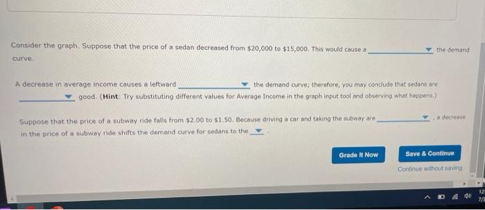 3 Determinants Of Demand The Following Graph Shows The Demand Curve For Sedans For Example Toyota Camrys Or Honda Acc 3