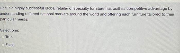 Kea Is A Highly Successful Global Retailer Of Specialty Furniture Has Built Its Competitive Advantage By Understanding D 1