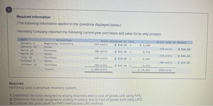 1 Is This First One Correct Or Am I Missing Something 2 Please Help Fill In The Blue Blanks Using Fifo Using Lifo C 3