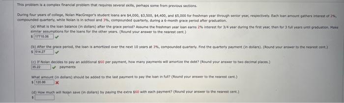 This Problem Is A Complex Financial Problem That Requires Several Skills Perhaps Some From Previous Sections During Fo 1