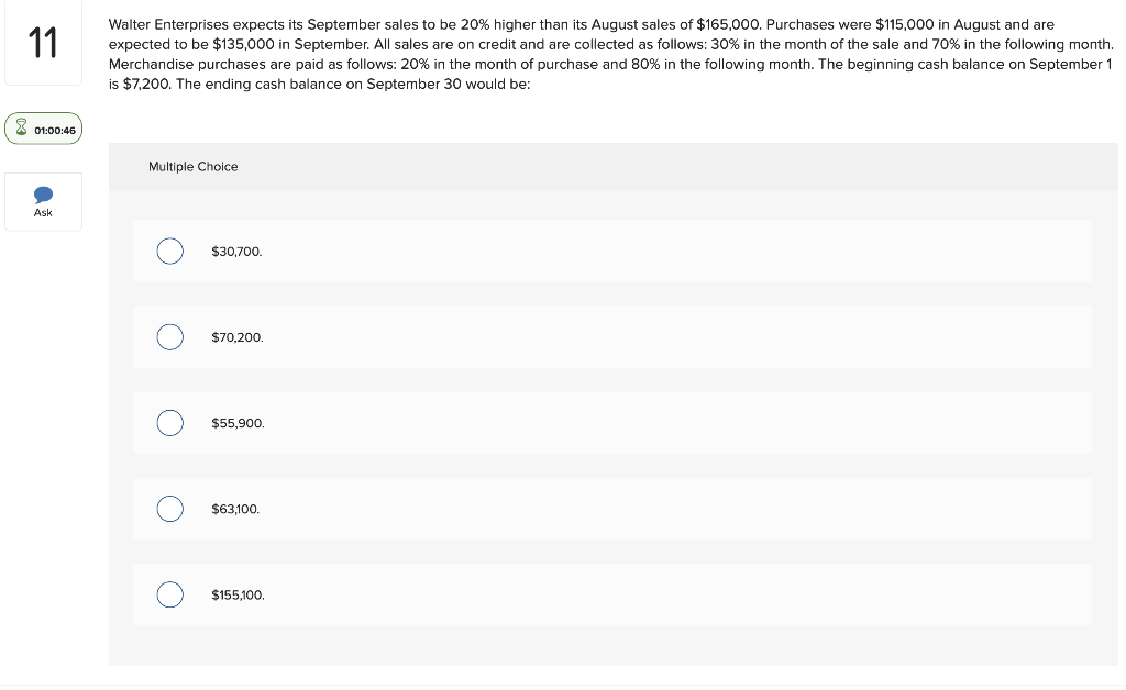 11 01 00 46 Ask Walter Enterprises Expects Its September Sales To Be 20 Higher Than Its August Sales Of 165 000 Purch 1