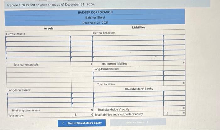 The December 31 2024 Adjusted Trial Balance For Badger Corporation Is Presented Below Credit Debit 30 000 245 000 4
