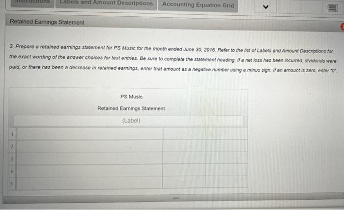 Chapter 1 Continuing Problem Ebook Continuing Problem Chapter 1 Part 2 Instructions Labels And Amount Descriptions In 5