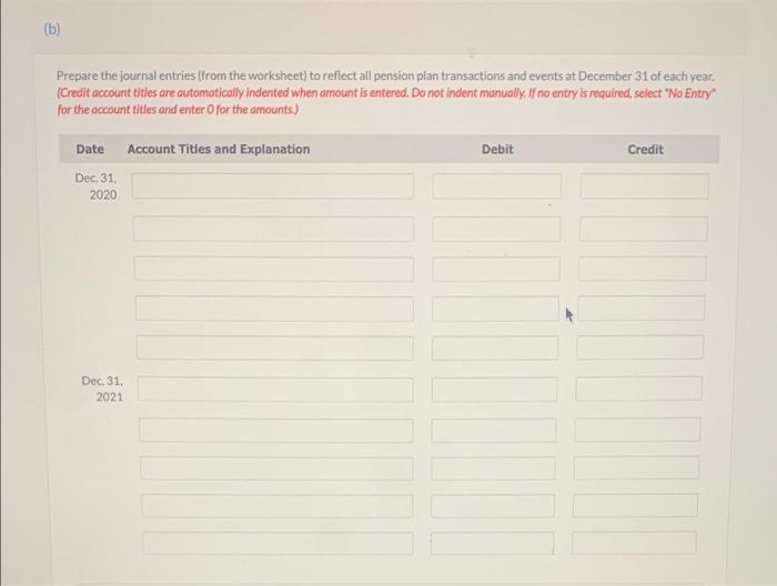 Current Attempt In Progress Ayayai Company Sponsors A Defined Benefit Pension Plan For Its Employees The Following Data 11
