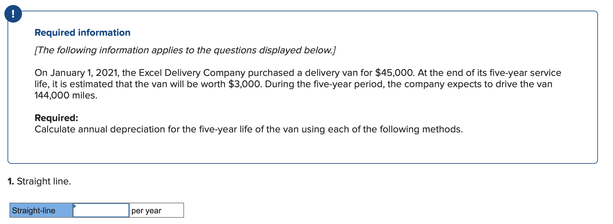 Required Information The Following Information Applies To The Questions Displayed Below On January 1 2021 The Exc 1