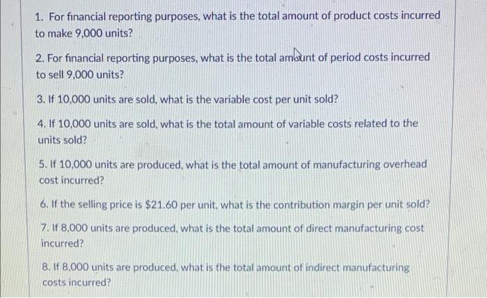 Chapter 1 Cost Concepts Luxe Corporation Has Provided The Following Information Regarding A Single Product Direct Mate 2