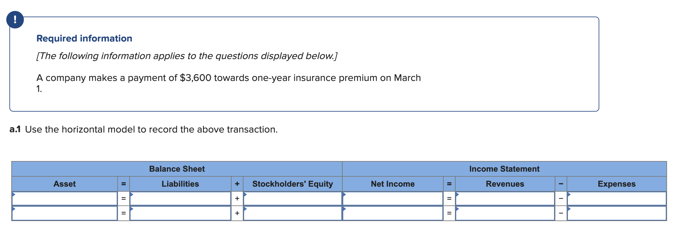 Required Information The Following Information Applies To The Questions Displayed Below A Company Makes A Payment O 1