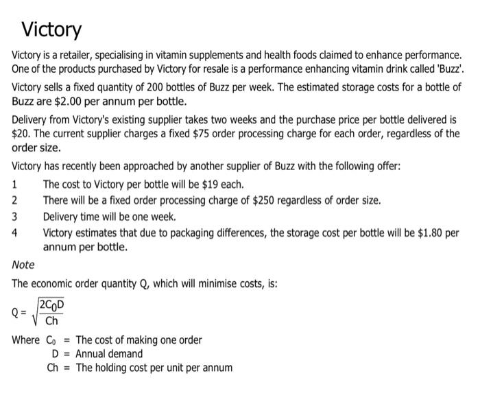 Victory Victory Is A Retailer Specialising In Vitamin Supplements And Health Foods Claimed To Enhance Performance One 1