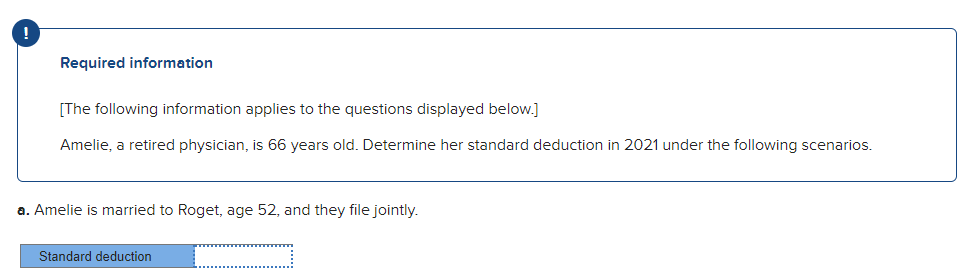 Required Information The Following Information Applies To The Questions Displayed Below Amelie A Retired Physician 1