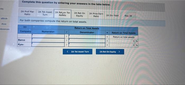 Required Information The Following Information Applies To The Questions Displayed Below Summary Information From The 4