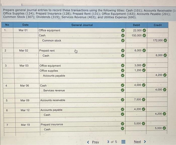 3 Denzel Brooks Opened A Web Consulting Business Called Venture Consultants And Completed The Following Transactions In 2