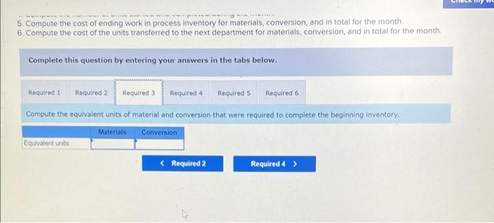 S Jarvene Corporation Uses The Fifo Method In Its Process Costing System The Following Data Are For The Most Recent Mon 4