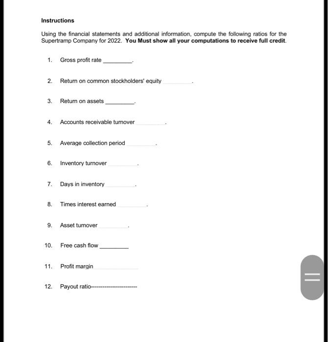 Problem 12 38 Points The Financial Statements Of Sperang Company Pr Super Company Comparative B Dmcamber 31 2003 Cash 5