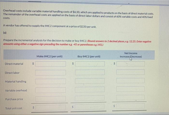 Question 5 Of 7 View Policies Current Attempt In Progress Direct Materials Direct Labor Innova Uses 1 000 Units Of The C 3
