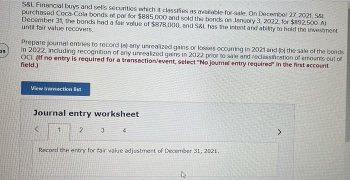 35 S L Financial Buys And Sells Securities Which It Classifies As Available For Sale On December 27 2021 S L Purchase 1