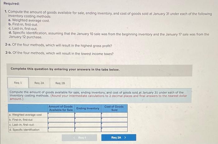 Mojo Industries Tracks The Number Of Units Purchased And Sold Throughout Each Accounting Period But Applies Its Inventor 2
