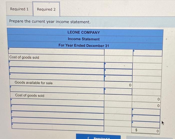 Required Information The Following Information Applies To The Questions Displayed Below The Following Year End Inform 4