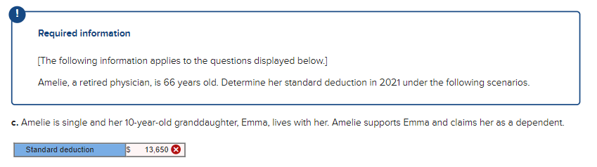Required Information The Following Information Applies To The Questions Displayed Below Amelie A Retired Physician 1