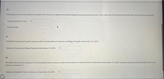 The Following Lists Selected Accounts And Their Adjusted Balances For Ramon Company On January 31 2022 Insurance Expen 3