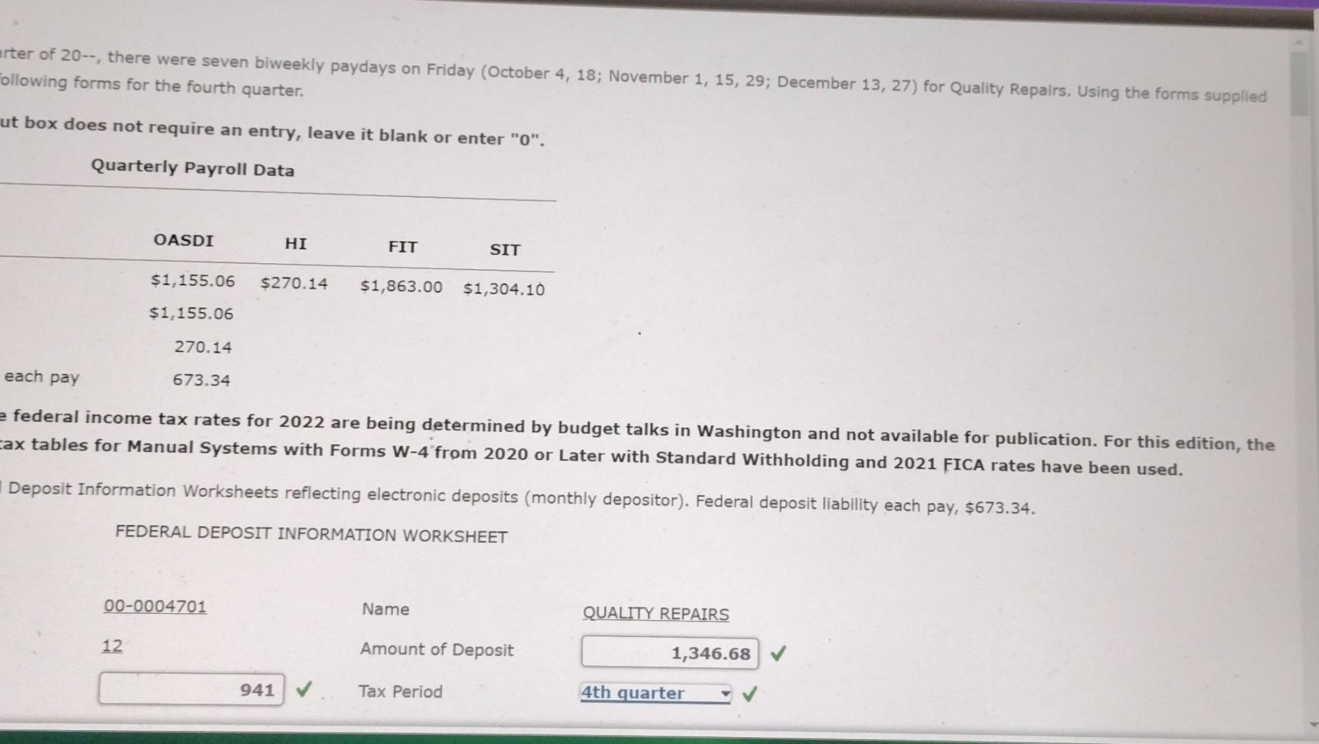 Figure 3 8 During The Fourth Quarter Of 20 There Were Seven Biweekly Paydays On Friday October 4 18 November 1 15 3