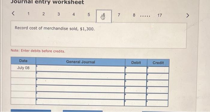 Prepare Journal Entries To Record The Following Merchandising Transactions Of Cabela S Which Uses The Perpetual Invento 7