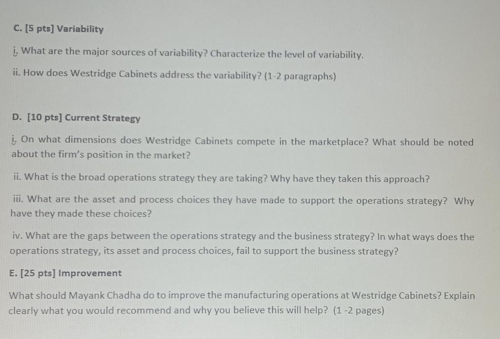 Case Study Westridge Cabinets As The Regular Weekly Management Meeting Concluded On The Morning Of Monday 2